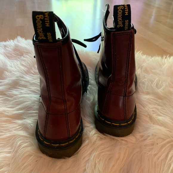 DR MARTEN’S sz 7 1460 smooth leather cherry boots - Picture 4 of 6